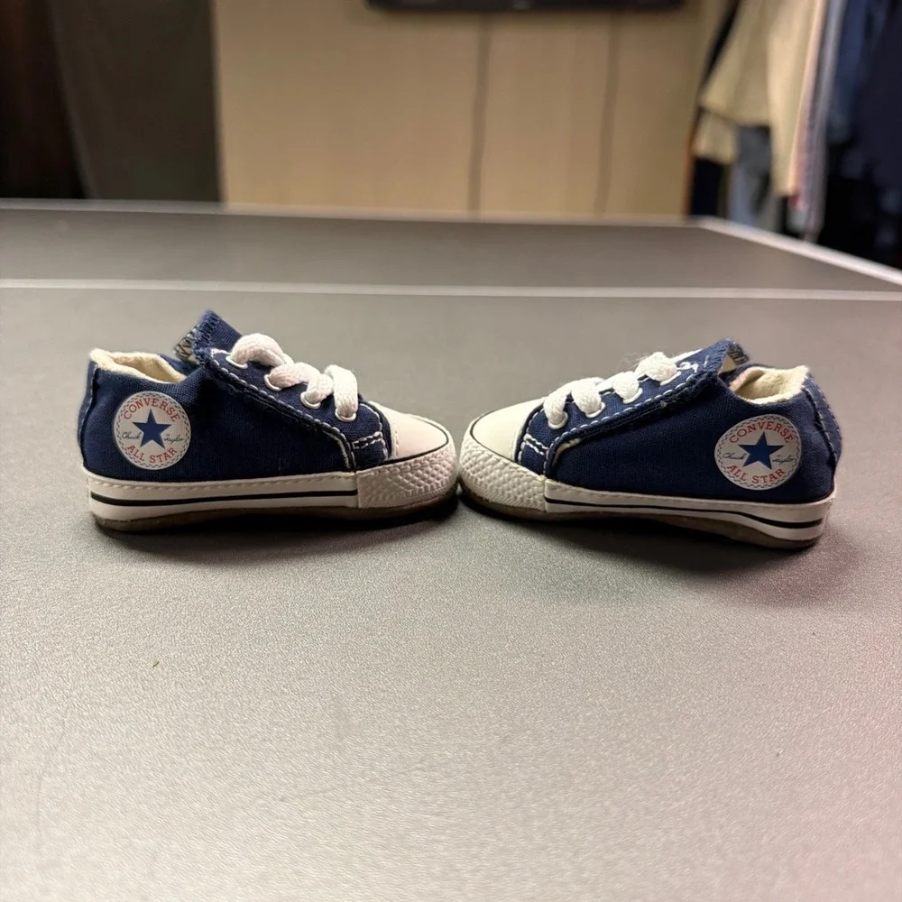 Converse‎ Chuck Taylor All Star Navy Blue Crib Shoes Infant Size 1 865158C